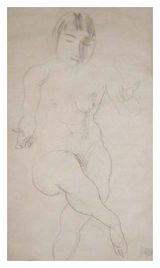 Jules Pascin Femme aux jambes croises 1922